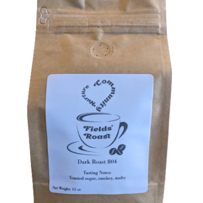 fields roast dark raost 804 whole bean coffee available for purchase online or in store in Chesterfield County VA