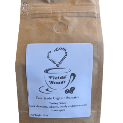 fields roast fairtrade organic sumatra whole bean coffee available for purchase online or in store in Chesterfield County VA
